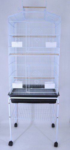 Gabbia uccelli deluxe bianca - uccelli,