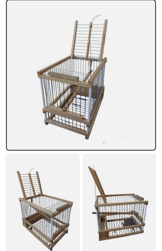 Gabbia uccelli legno metallo - gabbia, e